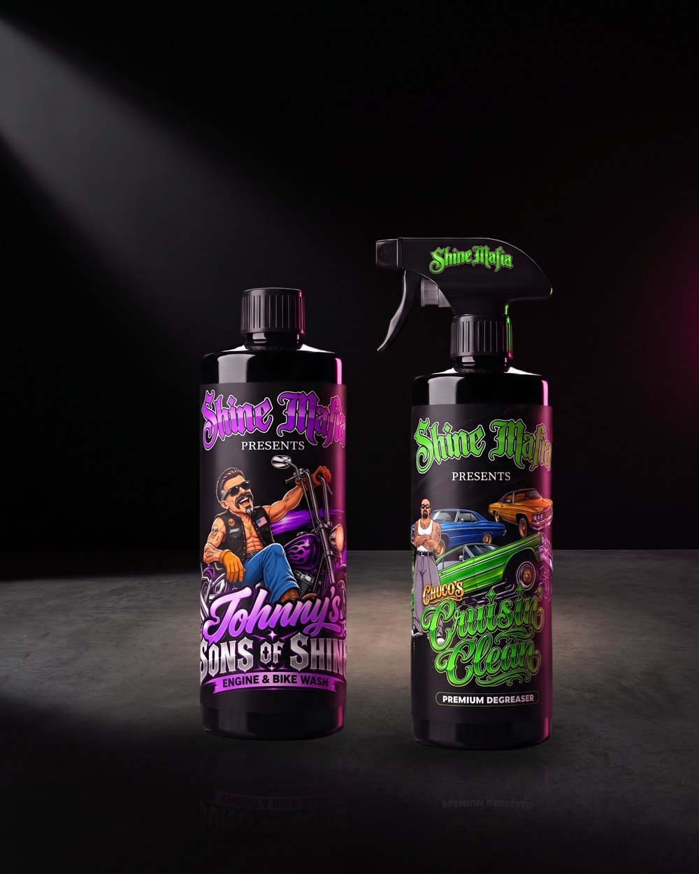 Johnny's Sons of Shine and Chuco's Cruisin' Clean