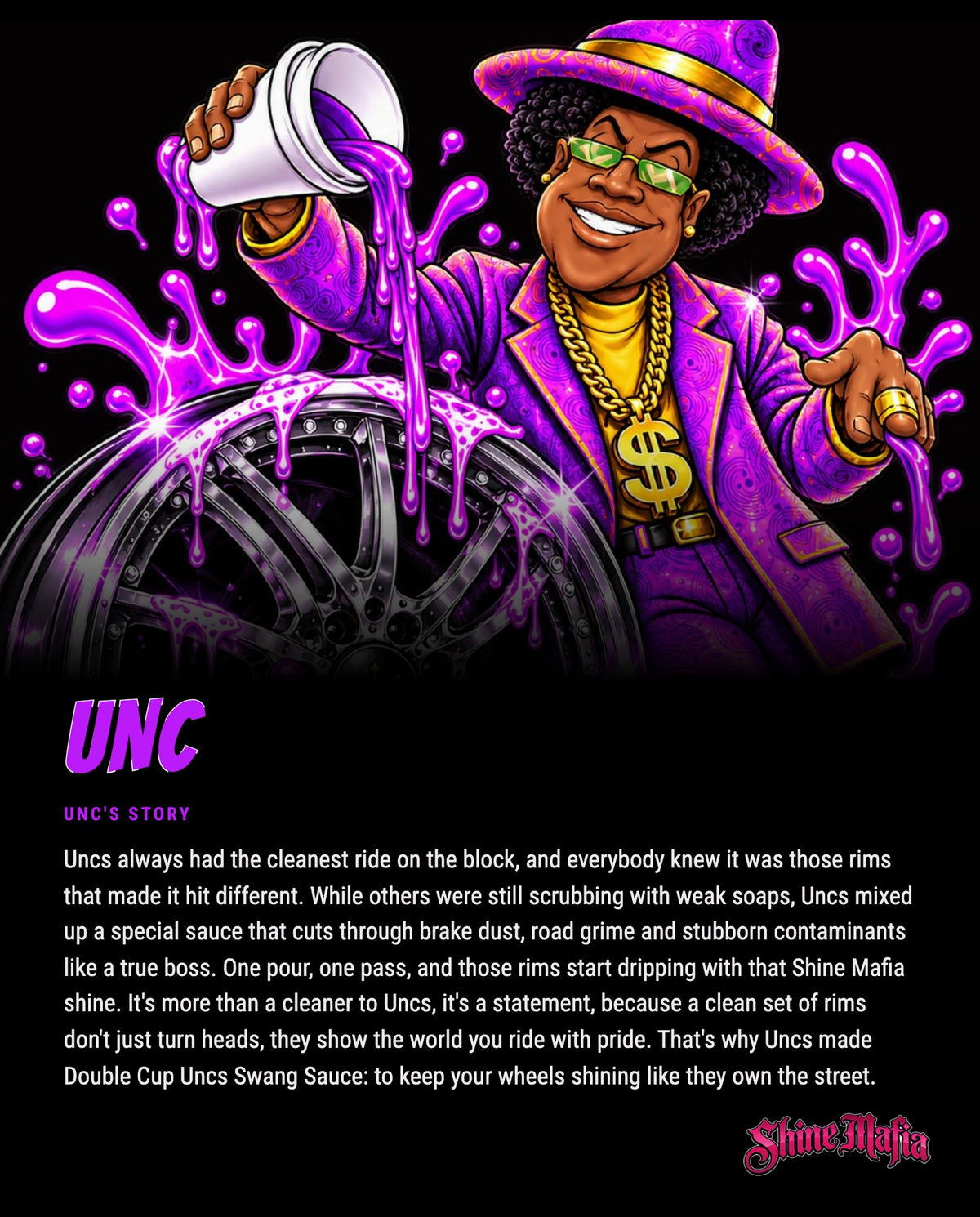 UNC's story: Uncs always had the cleanest ride on the block, and everybody knew it was those rims that made it hit different.