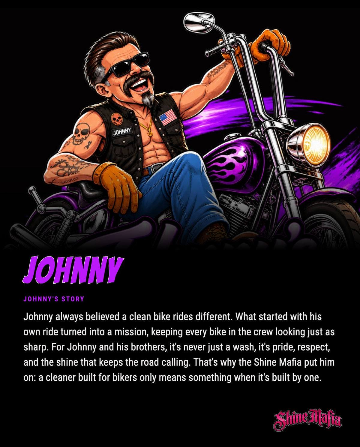 Johnny's story: Johnny always believed a clean bike rides different.