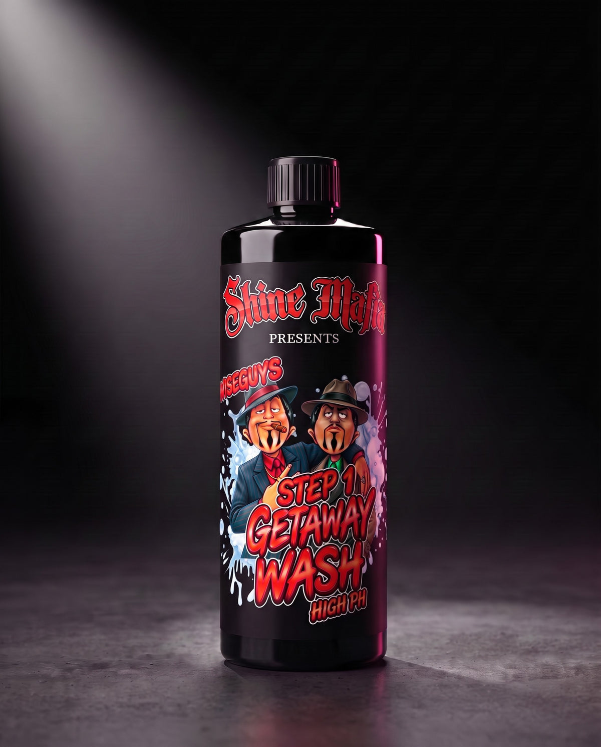 Getaway Wash, Step 1 in the black bottle